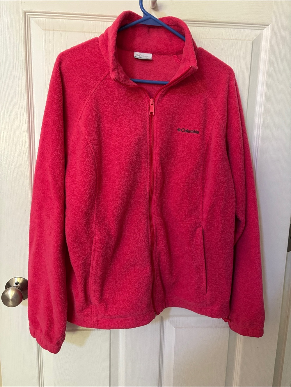 Columbia Pink Zip-Up Fleece Jacket